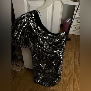 Triple threads sequin dress